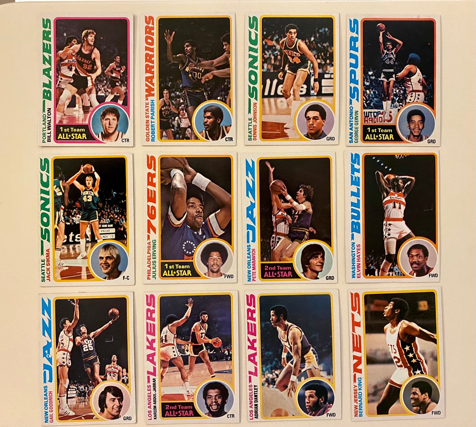 1978-79 Topps basketball cards complete set