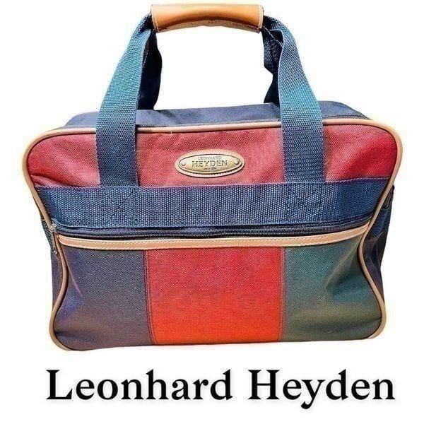 LEONHARD HEYDEN VTG CANVAS TRAVEL BAG 14.5x10x6