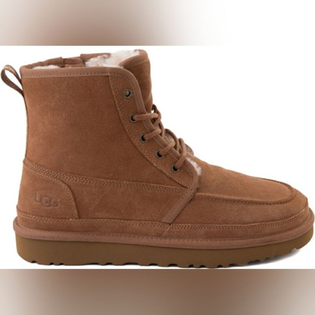UGG Neumel High Top Chestnut Boots Men Fur Inside 12