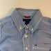 Tommy Hilfiger Blue & White Button Down Shirt Boy's Size 4