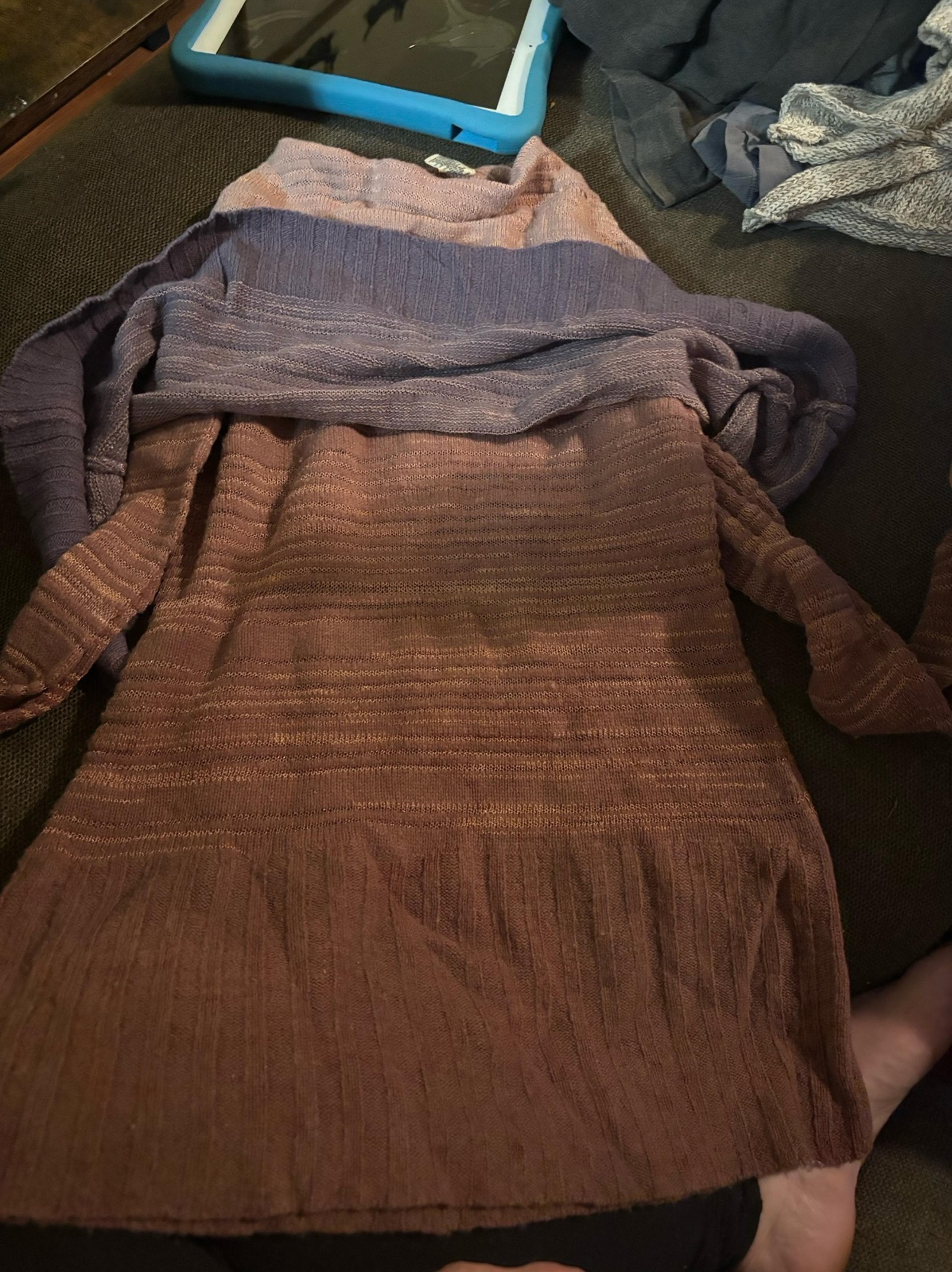Moth size small cowl like sweater with oversized neck