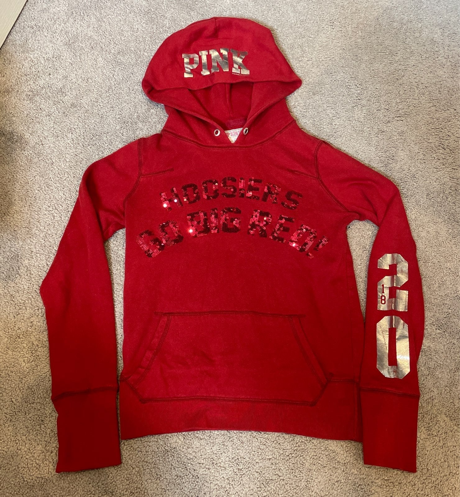 VS PINK Indiana Hoosiers Bling Hoodie