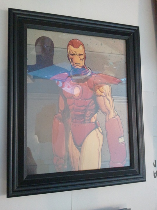 Iron Man Pin-up #13 FRAMED Tony Stark Jean Moebius Giraud 1990 Marvel Avengers