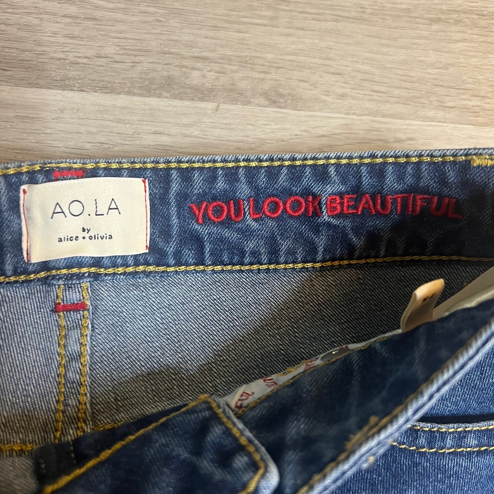 Alice and Olivia Rhinestone Flare Jeans hotsell Size XS 25