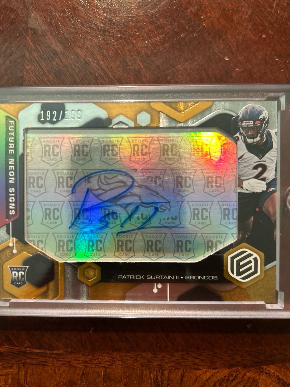 Patrick surtain elements rookie auto /199 FS-PSU holo auto Denver broncos