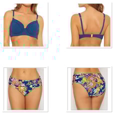 Bleu Rod Beattie Bikini Swimsuit Set Top Size 36D Bottom Size 10