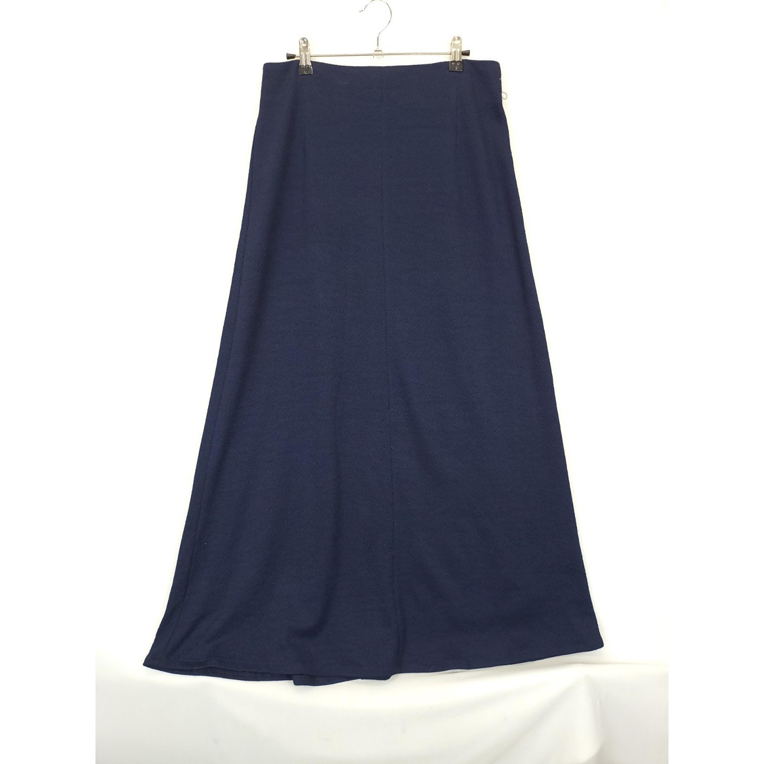 Halogen Maxi Straight Skirt Textured Women S Blue Neutral Modest Office Witchy