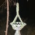 Handmade macrame hanging basket