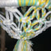 Handmade macrame hanging basket