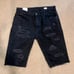Black distressed Shorts
