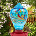 Colorful Glass Wild Bird Waterer 32 Oz Bird Water Feeder for Outdoors Garden Out