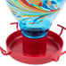 Colorful Glass Wild Bird Waterer 32 Oz Bird Water Feeder for Outdoors Garden Out