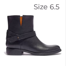 Madewell The Biker Boot black leather size 6.5, Moto, boho, casual