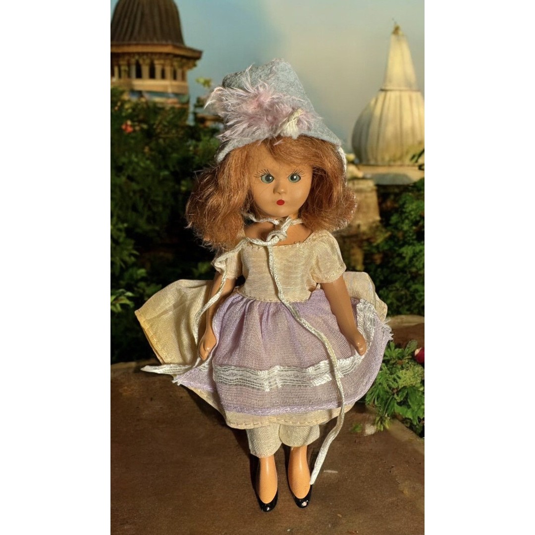 Vintage Nancy Ann Story Book trademark Doll 6” 1940s