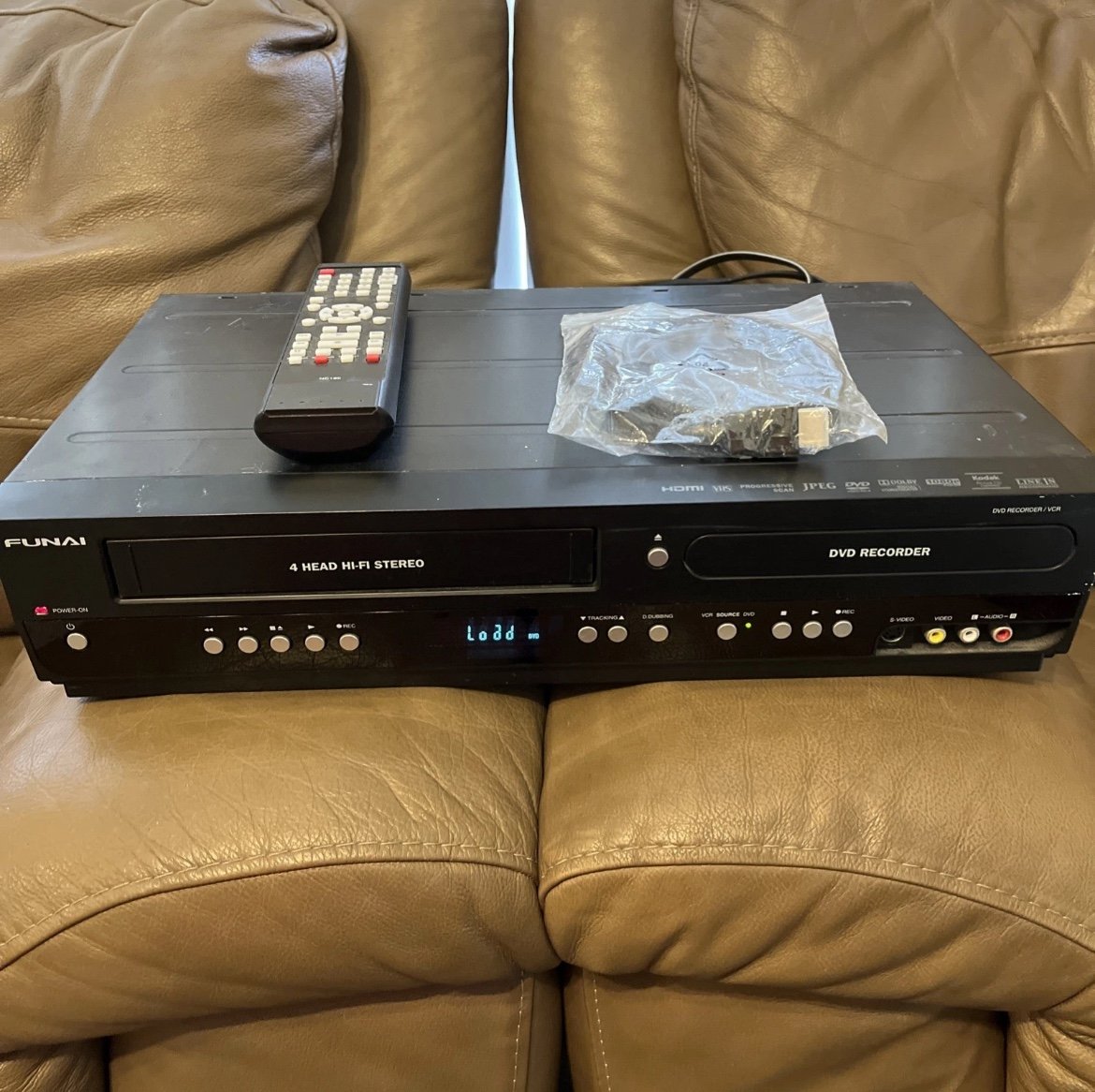 Funai ZV427FX4 DVD Recorder Player VCR Combo HDMI W/ Remote & HDMI Cable- Tested