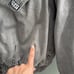 Vintage 90’s Gray Denim Bomber Jacket Lined Mens Small