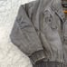Vintage 90’s Gray Denim Bomber Jacket Lined Mens Small