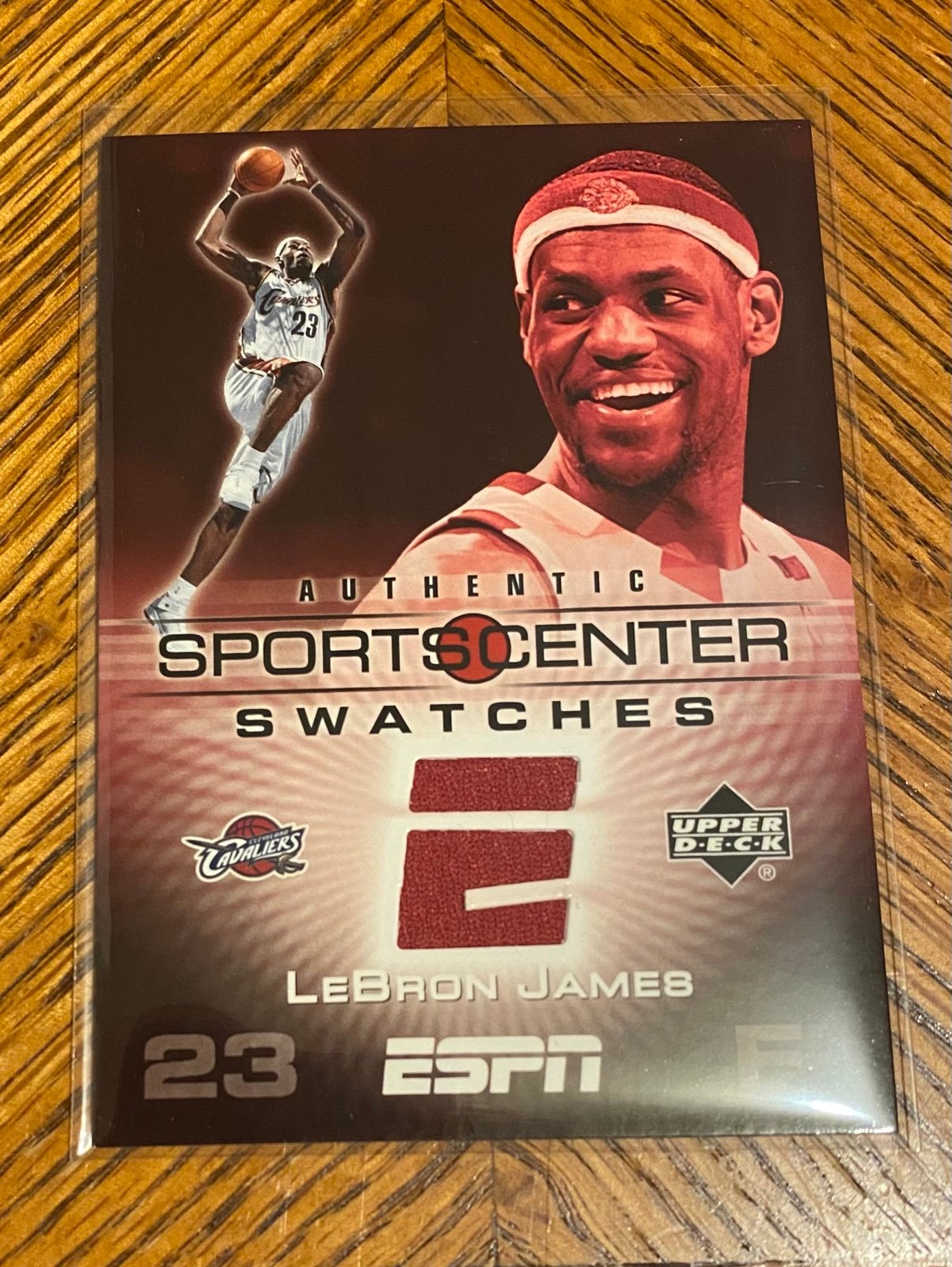2005-06 Upper Deck Lebron James ESPN Game Worn Swatch Cavaliers #SCS-LJ