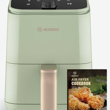 MOOSOO 2Qt Air Fryer, Touchscreen Control Panel, 8 Preset Modes, Air Fryer Cookb