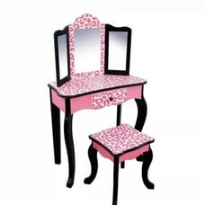 NIB Toddler Girl Vanity pink/blk/cheetah