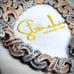 14K Gold Finish Simulated Diamond Moissanite Infinity Cuban Link Chain (16 -20 )