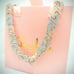 14K Gold Finish Simulated Diamond Moissanite Infinity Cuban Link Chain (16 -20 )