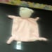 Chick Pea lovey pink white lovey blanket