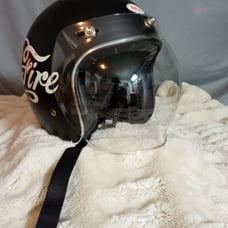 Bell 500 motorcycle helmet HellFire w/ Clear new detachable face shield & bag