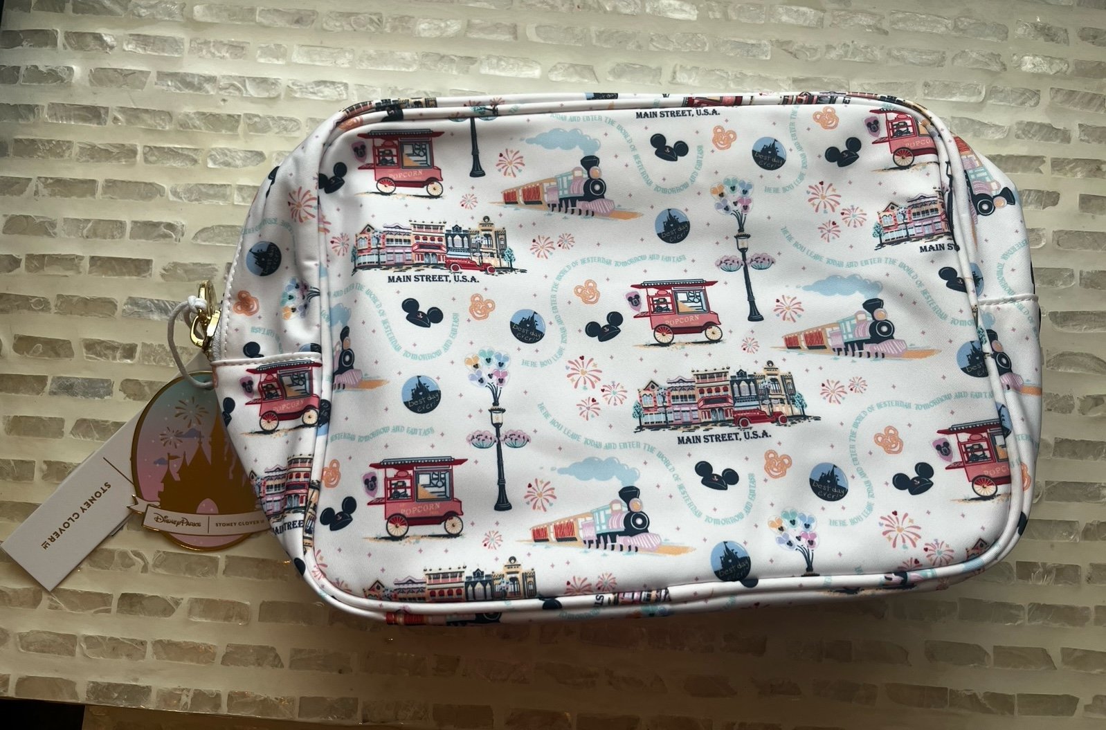 Disney Parks 2024 Walt Disney World Main Street Pouch Bag Stoney Clover Lane New