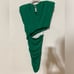 Ronny Kobo Kyle Asymmetric Cutout Ruched Green Sleeveless Mini Dress NEW XS
