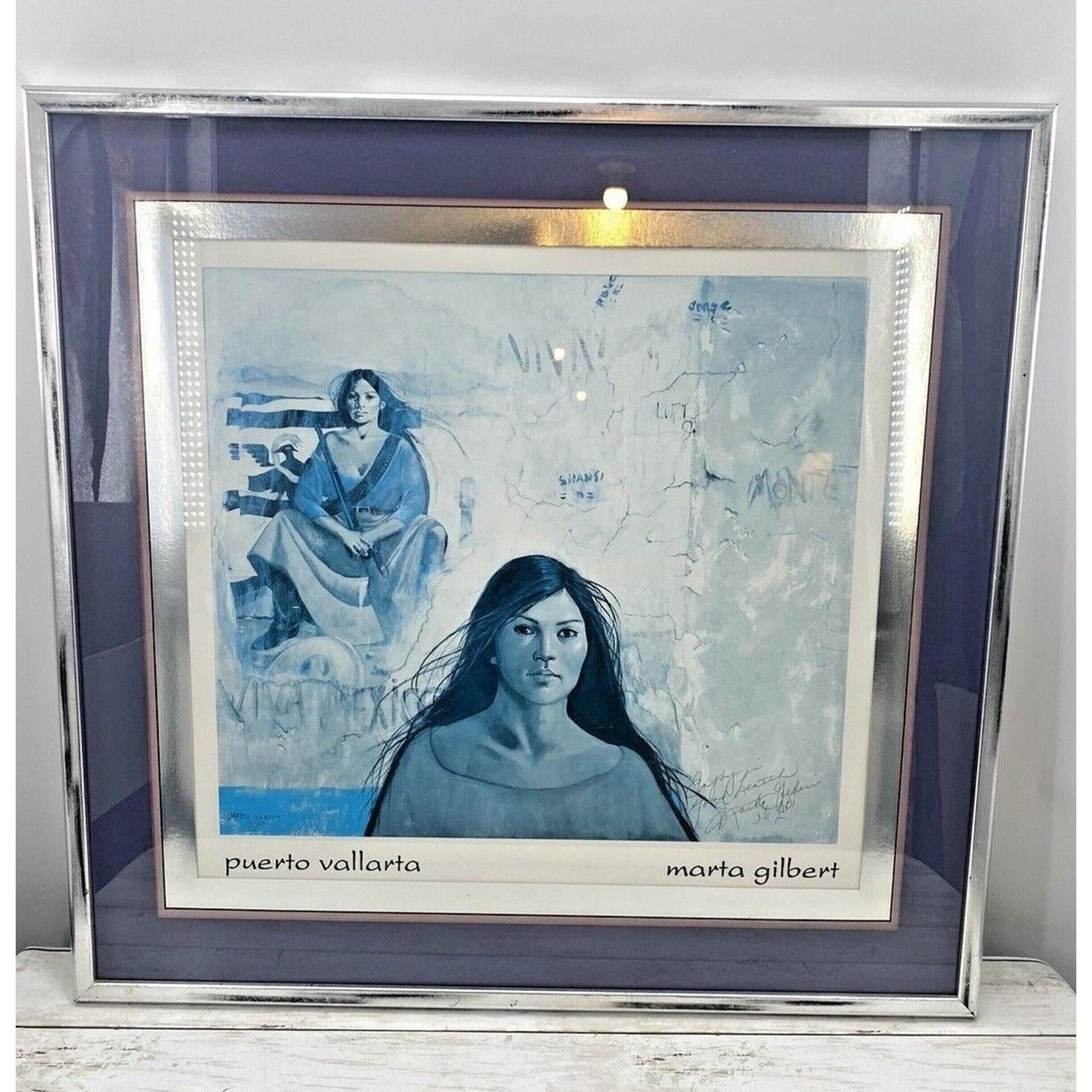 Marta Gilbert MEXICO Framed Print PUERTA VALLARTA Native 29x28”