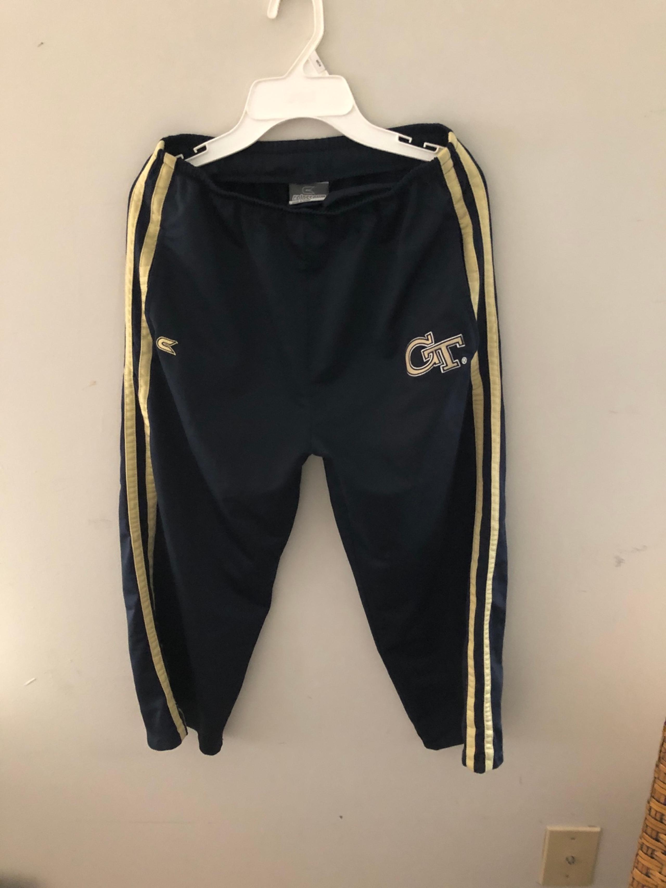 Youth 16/18 GA TECH dressy athletic pants with elastic waistband and drawstring