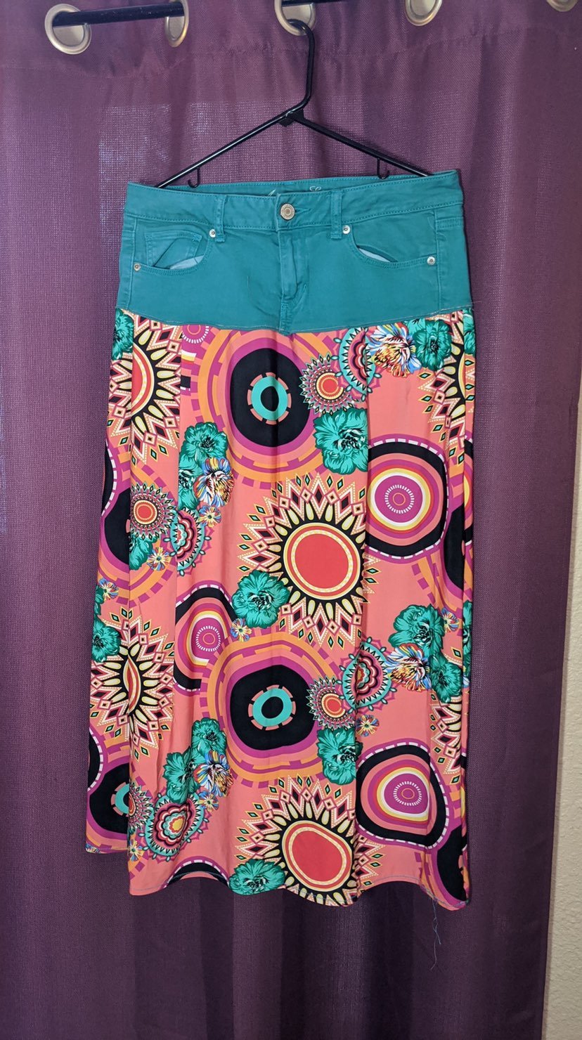 Skirt handmade Denim/Polyester