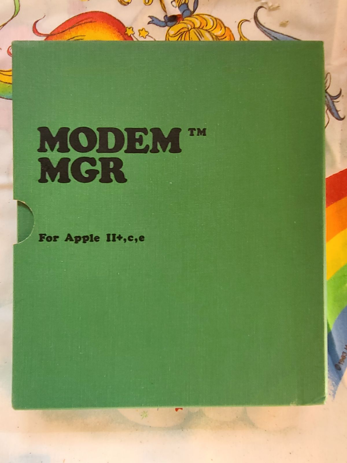 MODEM MGR manual for apple ii