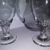 HandBlown Style Clear Glass Pitcher & Wine Glasses/ Goblets Set