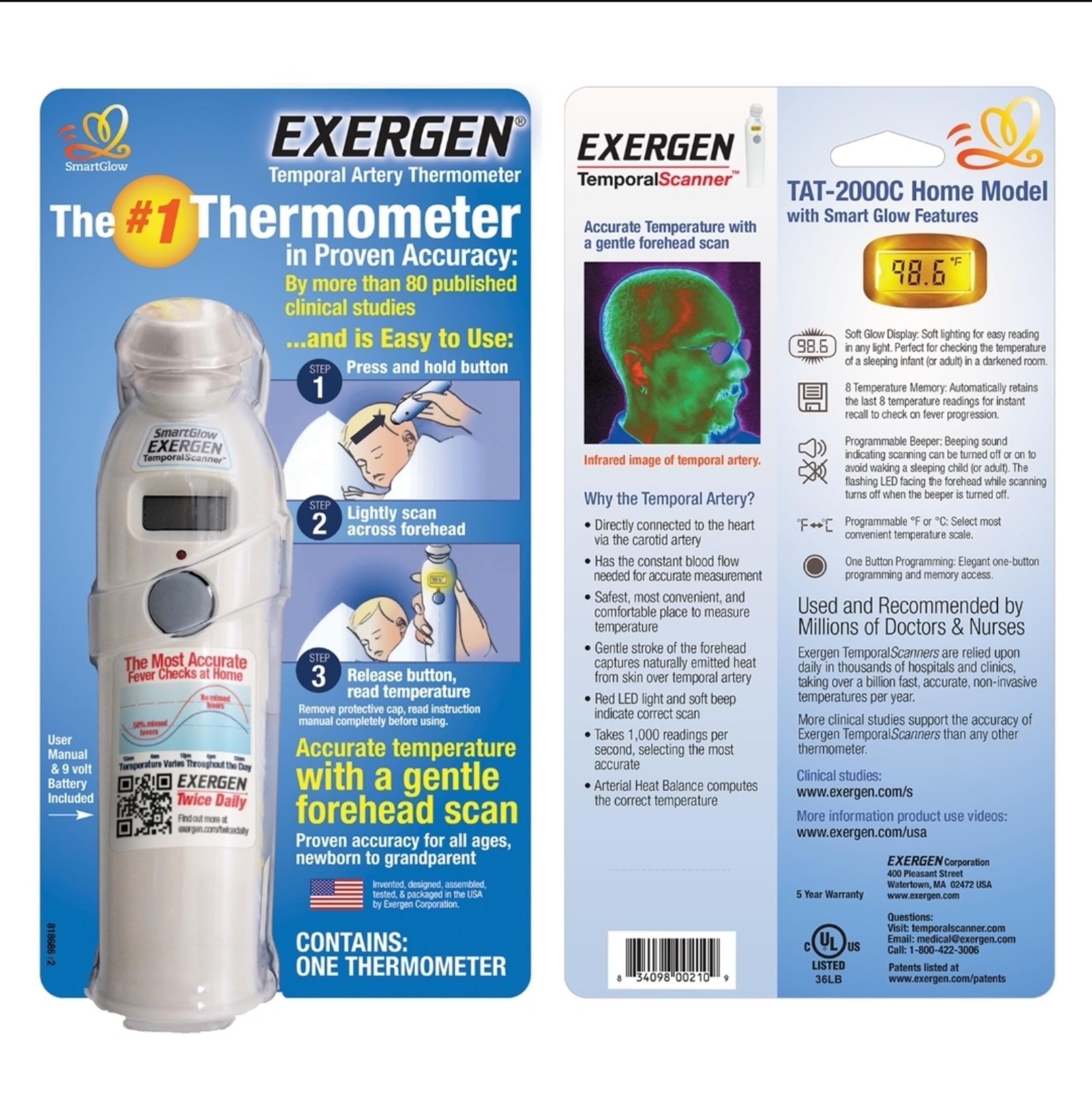 NEW Exergen Temporal Artery Forehead Thermometer