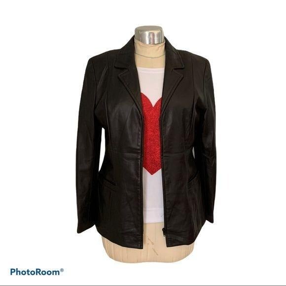 Danier of Canada Leather Blazer Black M