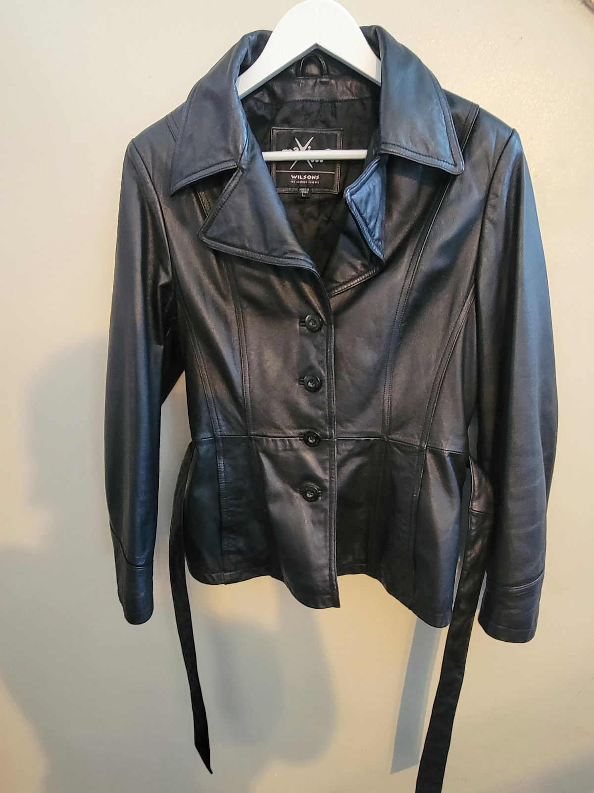 Wilson's Maxima Leather Vintage Jacket/Size L