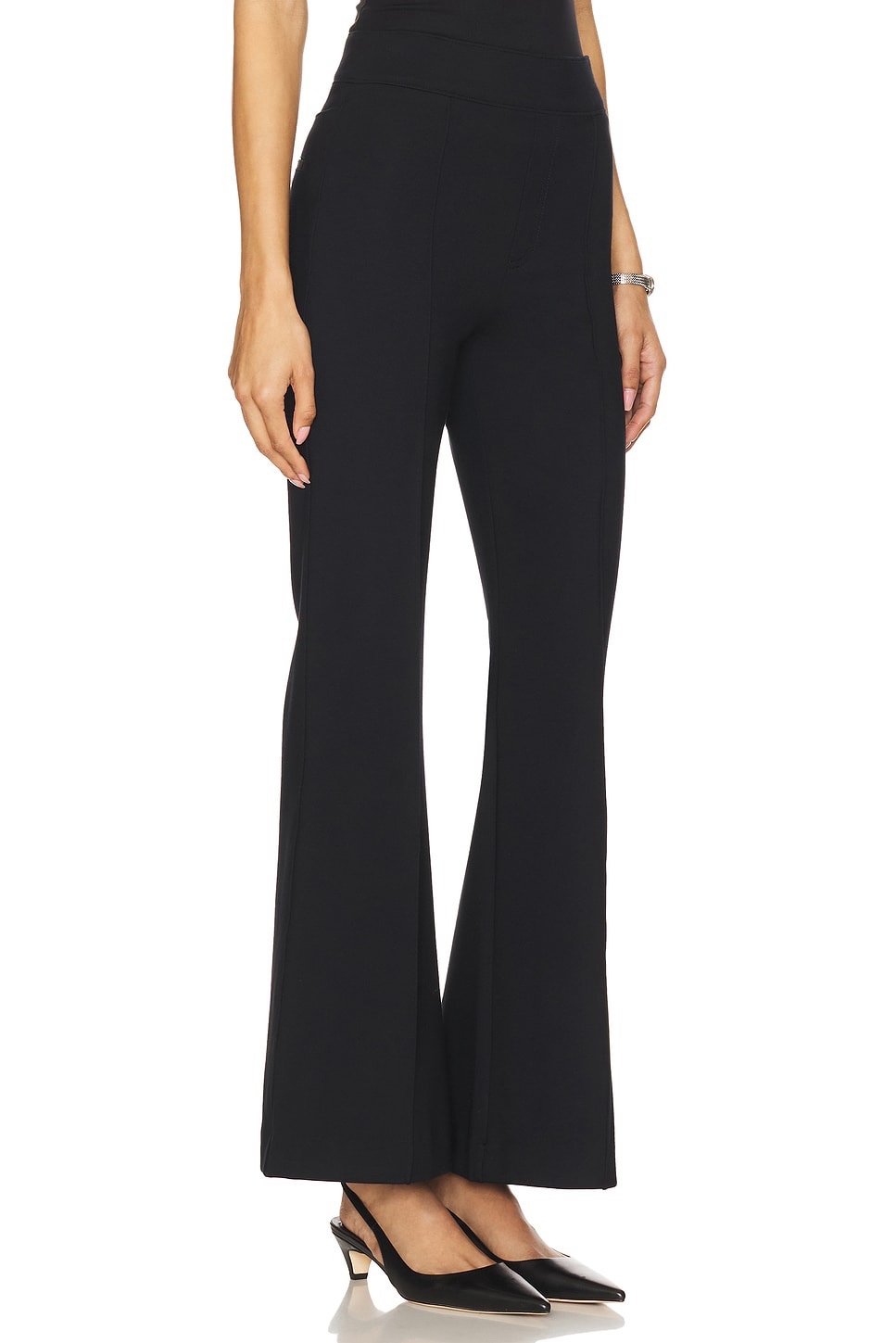 NWT SPANX The Perfect Pant 148 Hi-Rise Flare Petite XL Black