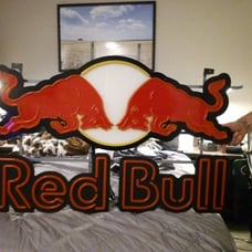 Red Bull Neon Sign 38x28 approximately