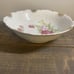 VTG Porcelain bowl red/pink roses 9” Shabby Chic Rare Gold Gilding
