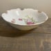 VTG Porcelain bowl red/pink roses 9” Shabby Chic Rare Gold Gilding