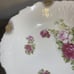 VTG Porcelain bowl red/pink roses 9” Shabby Chic Rare Gold Gilding