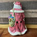 Ceramic Santa Cookie Jar Forest Country Bunny, Deer & Fox Woodland Animals