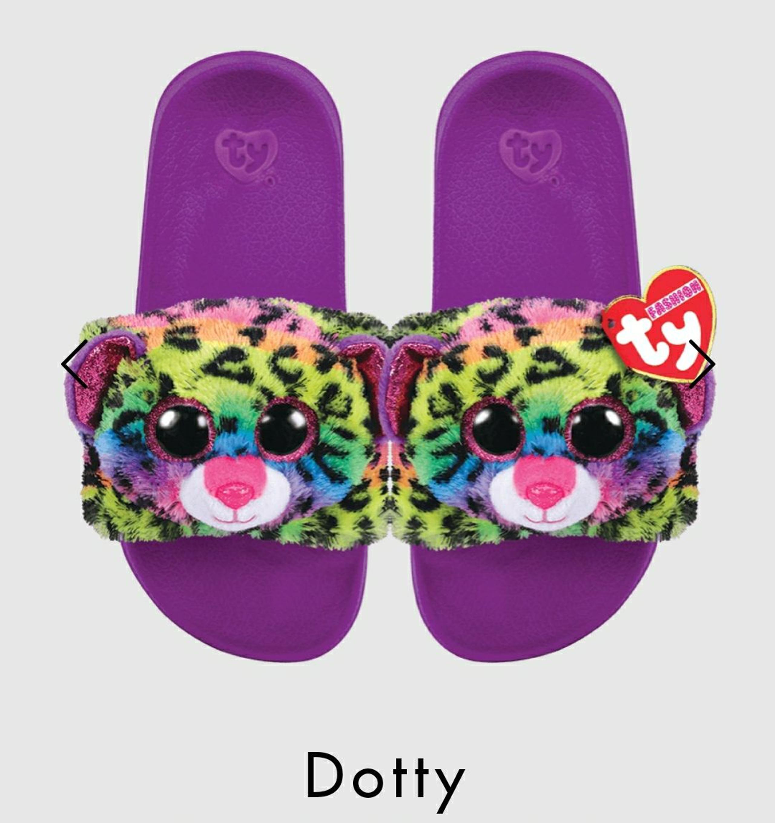 Ty Dotty plush slides