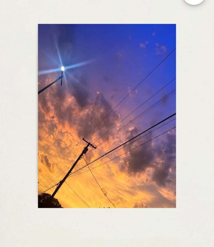16x20 sunset poster print