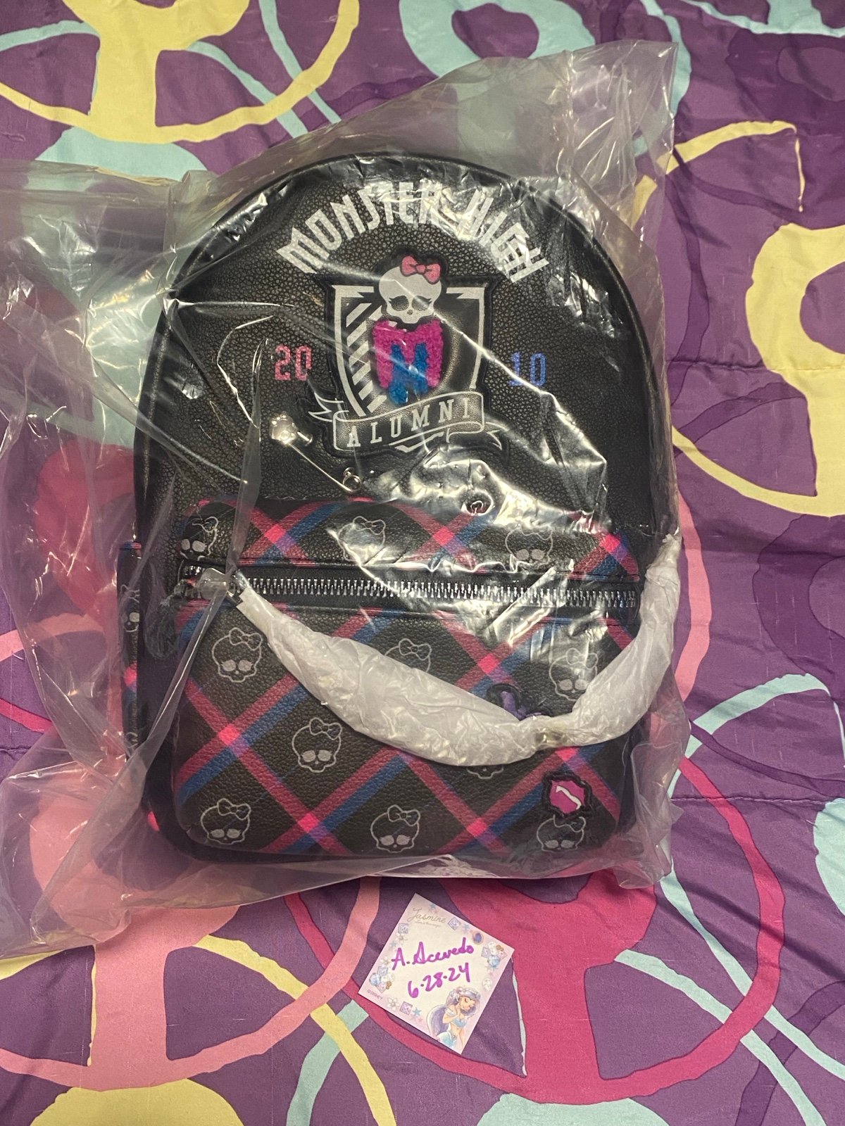 Monster High 2010 Alumni Black Mini Backpack Purse Bag