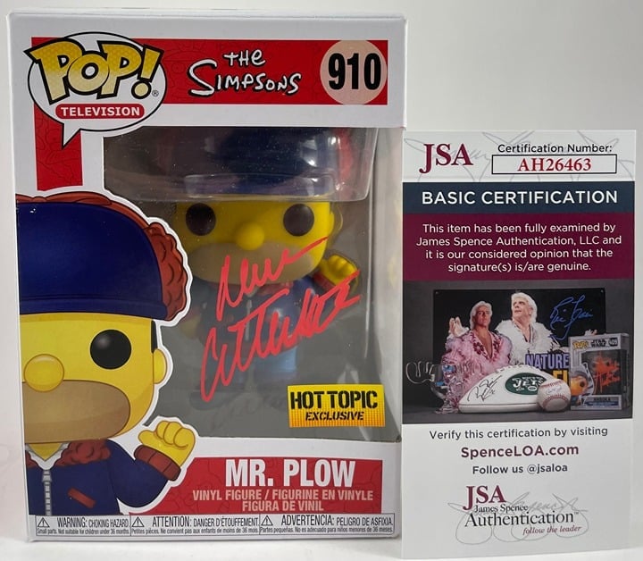 Dan Castellaneta Signed The Simpsons Mr. Plow Funko POP Autograph JSA COA