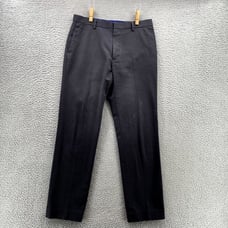 Banana Republic Dress Pants Adult 33x34 Gray Non-Iron Tailored Slim Cotton Men's