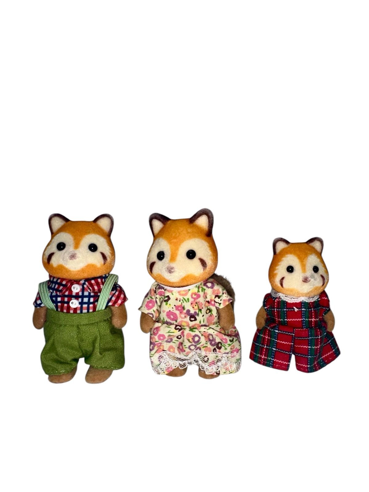 Calico Critters / Sylvanian Families Red Panda Family Of 3...Retired